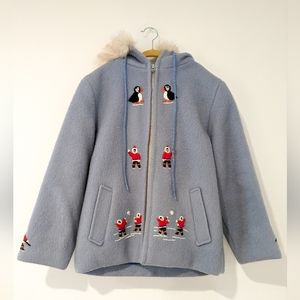 Vintage Kids Handmade Grenfell Winter Coat - Size 5-7